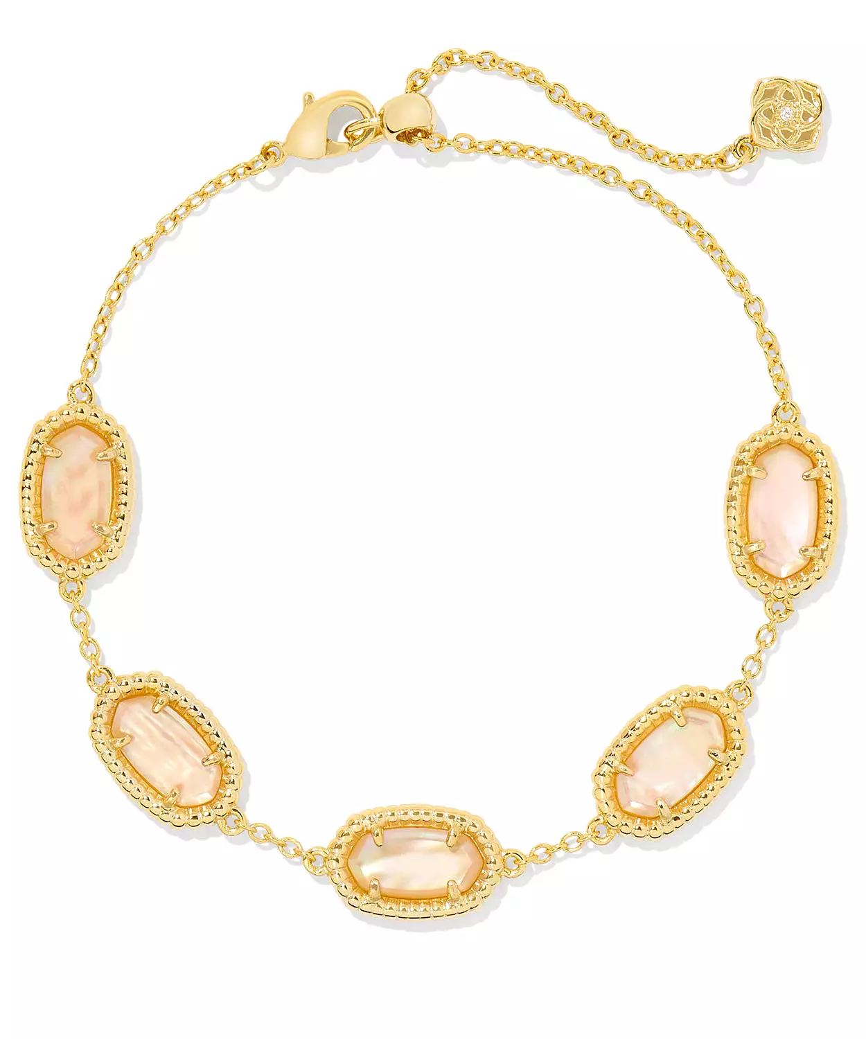 Kendra Scott Grayson Ridge Frame Link Bracelet - Gold/Golden Abalone, Gold/Azalea Illusion OR Gold/Indigo Watercolor