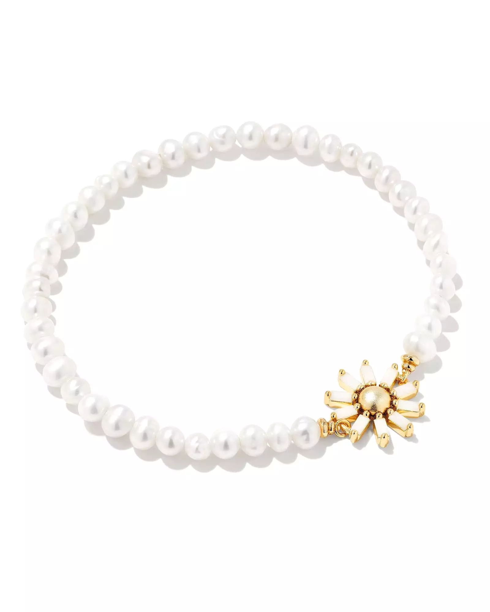 Kendra Scott Madison Daisy Pearl Stretch Bracelet