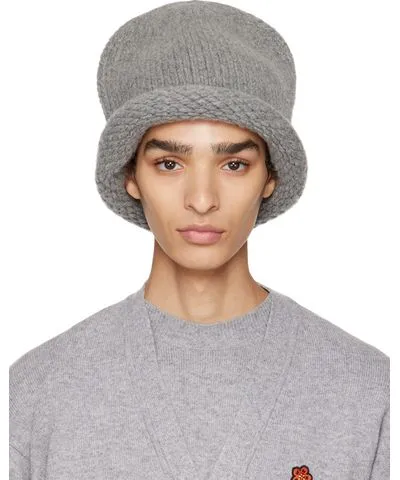 Kenzo Gray Wool Beanie