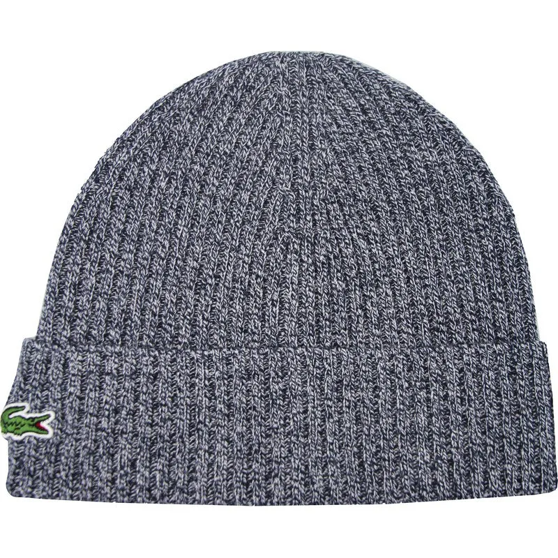 Lacoste Ribbed Wool Beanie