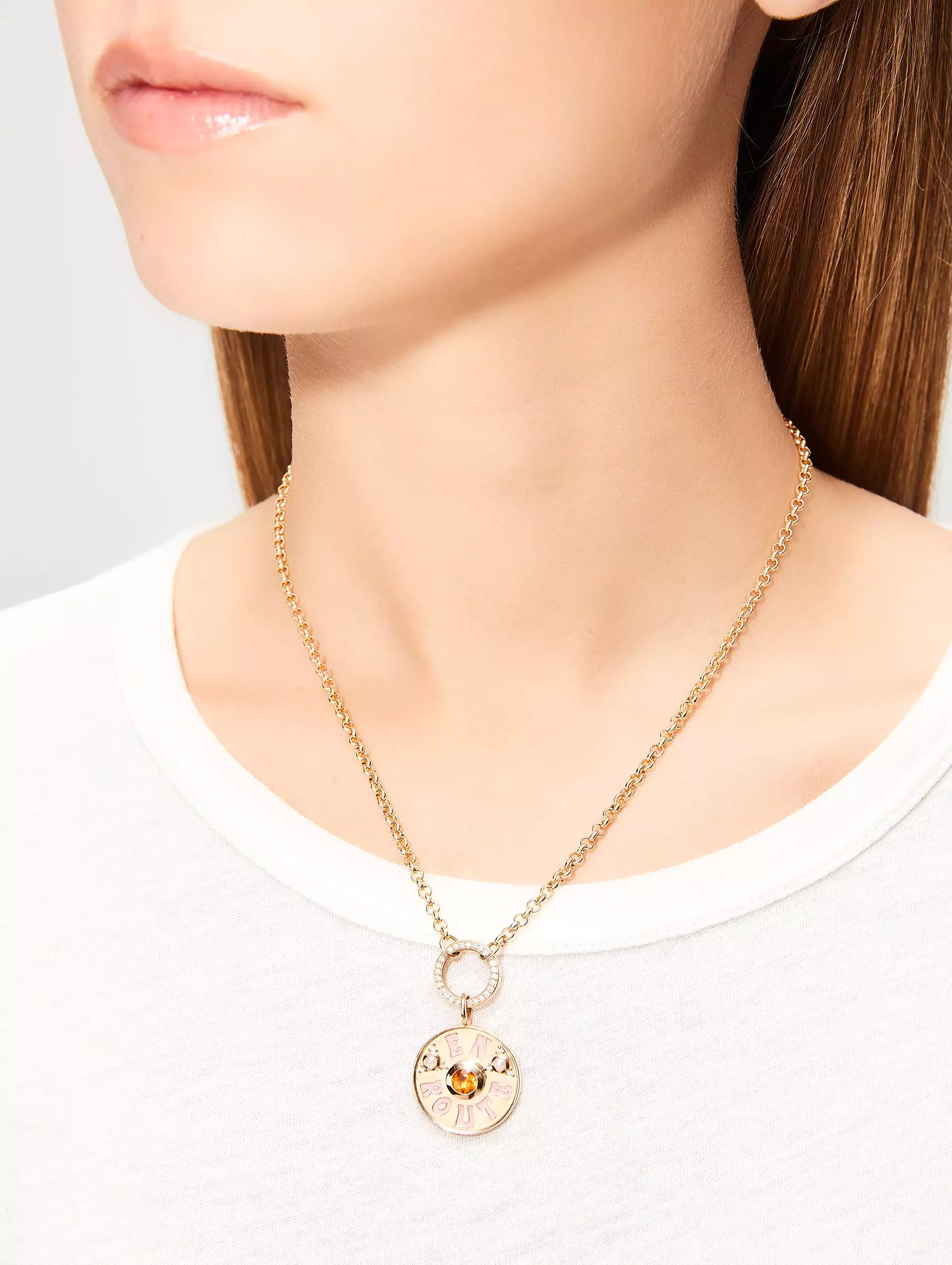 Large En Route Coin Necklace