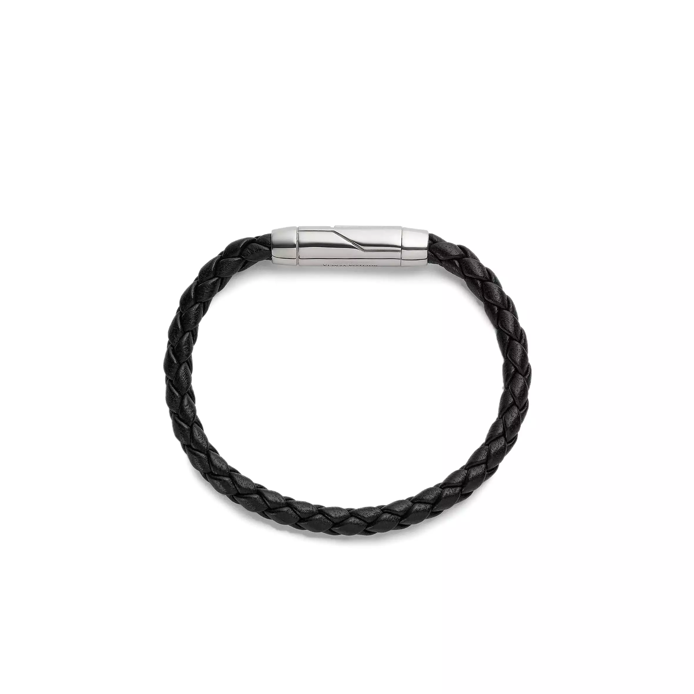 Leather Woven Bracelet, Black