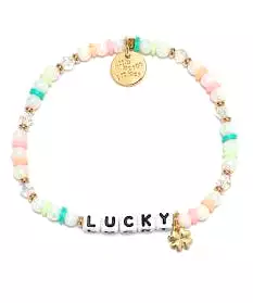 Little Words Project Lucky Bracelet with Clover Charm - Multi