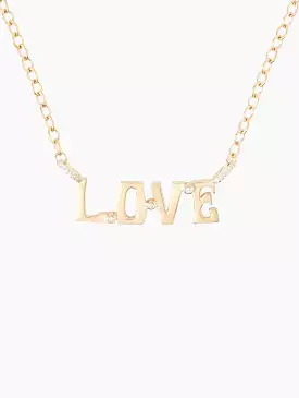 Love Nameplate Necklace