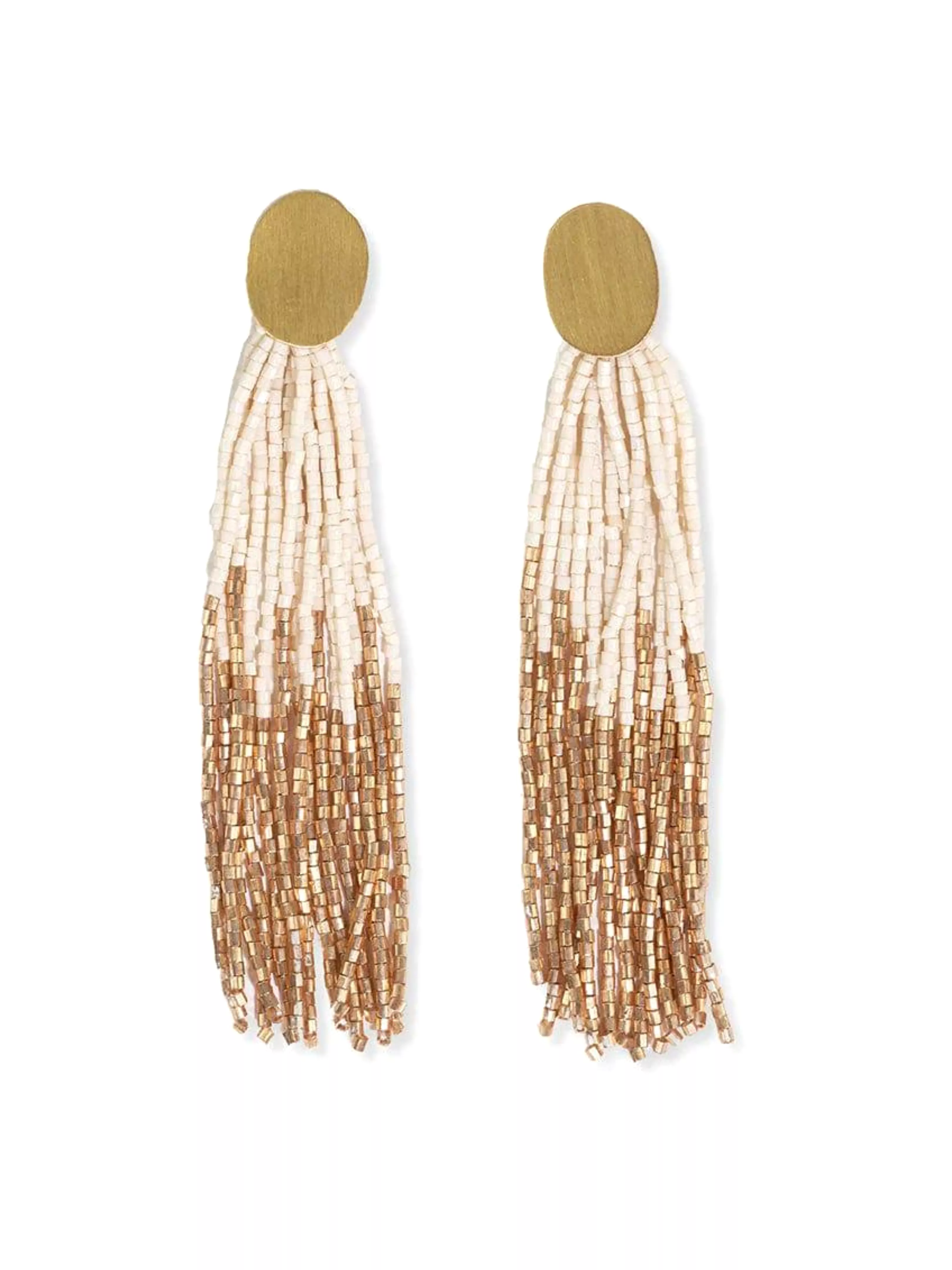 Mae Tassel Earrings - Ivory