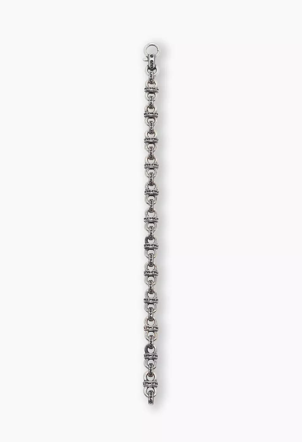 M.A.R.S Etched Chain Link Bracelet / Silver