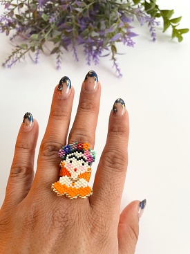 Mini Frida ring (wixarika)