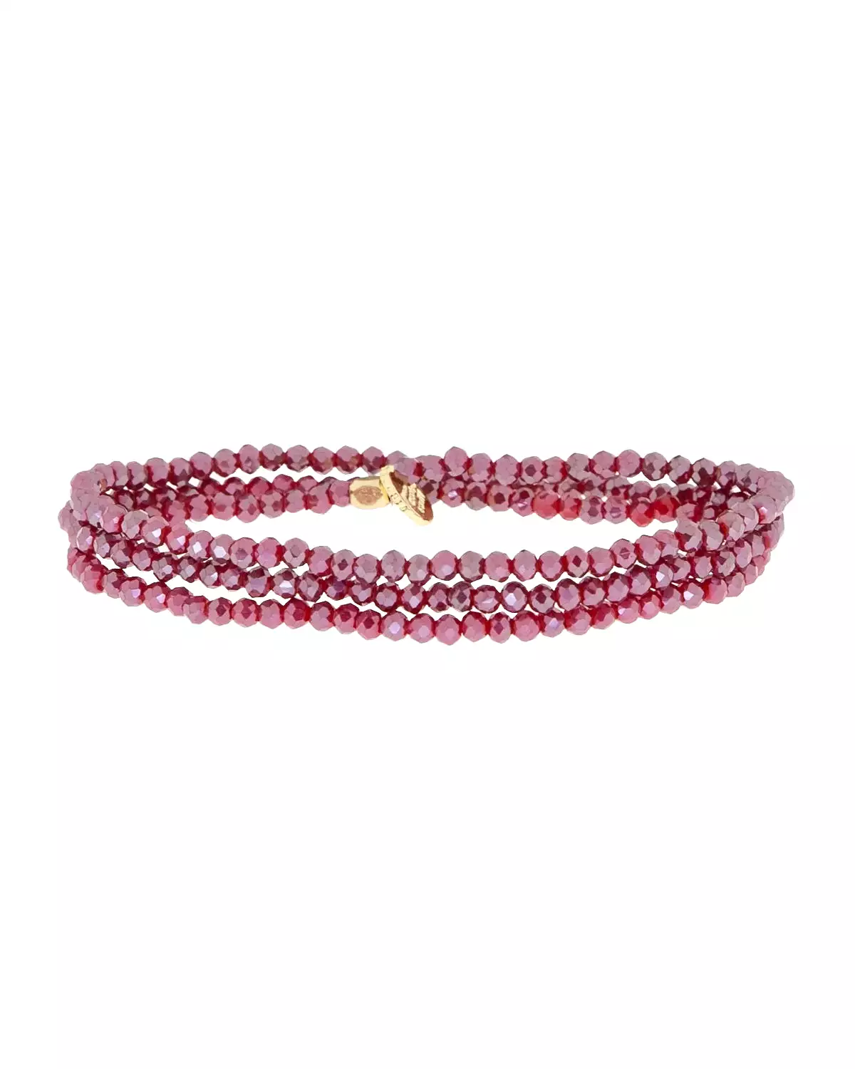 Mini Stretch Wrap Bracelet (Raspberry)