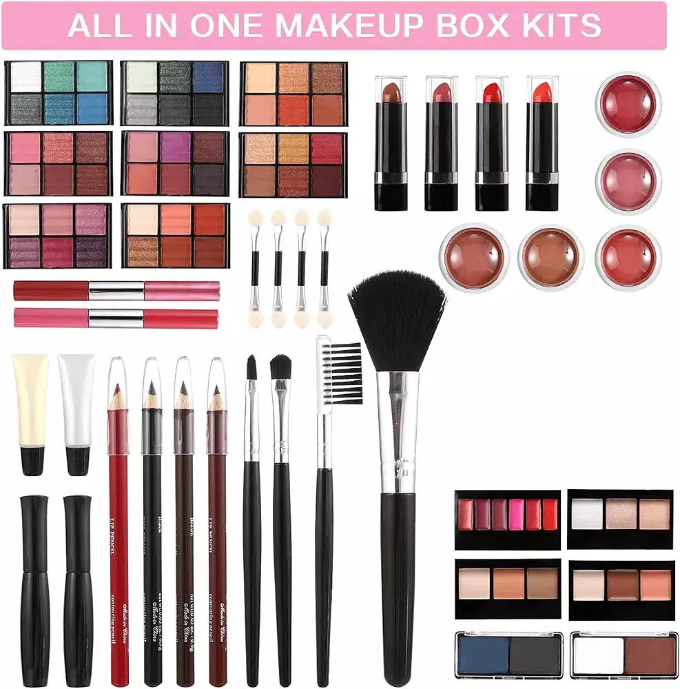 Miss Young MC1149 All in One Professional Makeup Kit for Women Full Kit Suitcase, Include Eyeshadow Palette, Lipstick Set, Conce