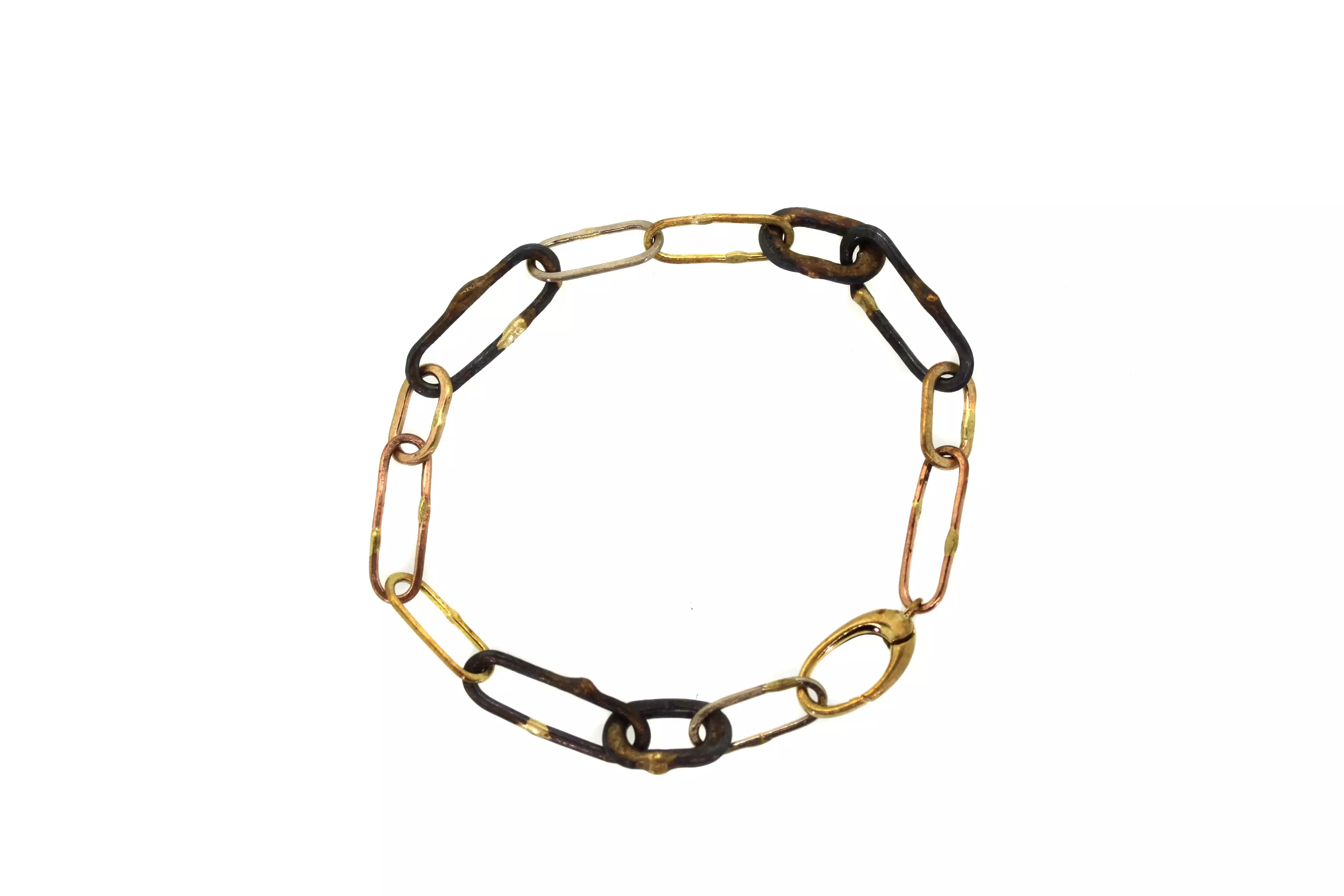 Mixed Metal Heavy Link Bracelet