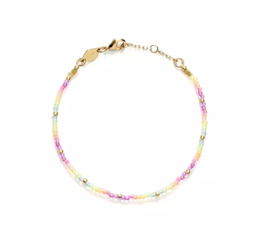 Neon Rainbow Bracelet, Gold