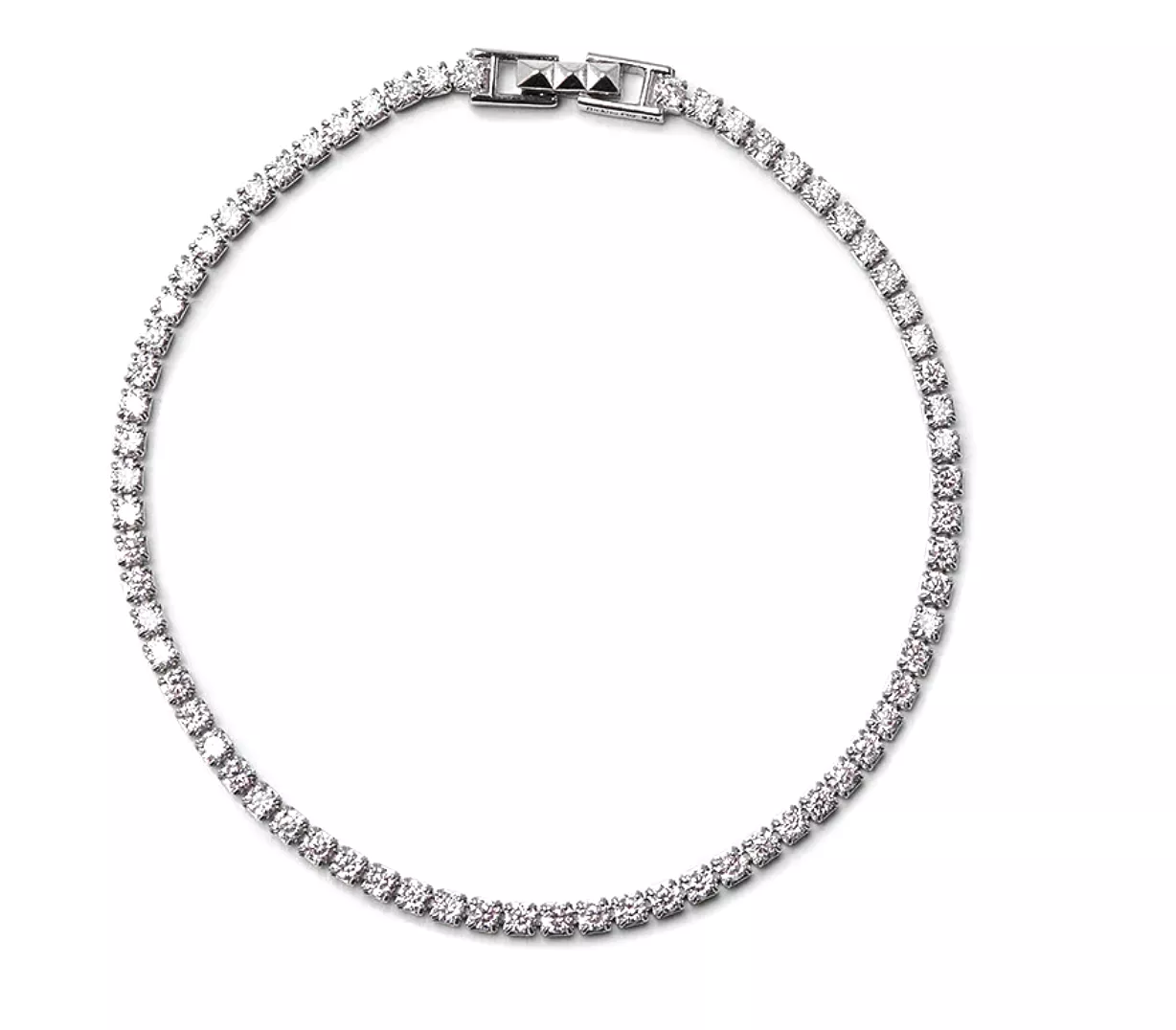 Nickho Rey Tomo Tennis Bracelet in White Rhodium