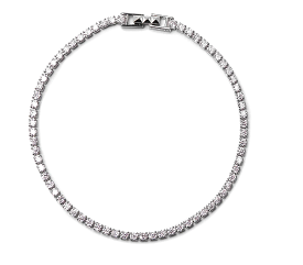 Nickho Rey Tomo Tennis Bracelet in White Rhodium