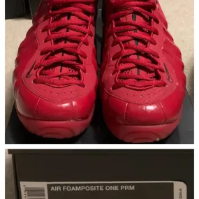 Nike air foamposite pro red october 624041-603 size 11 yeezy