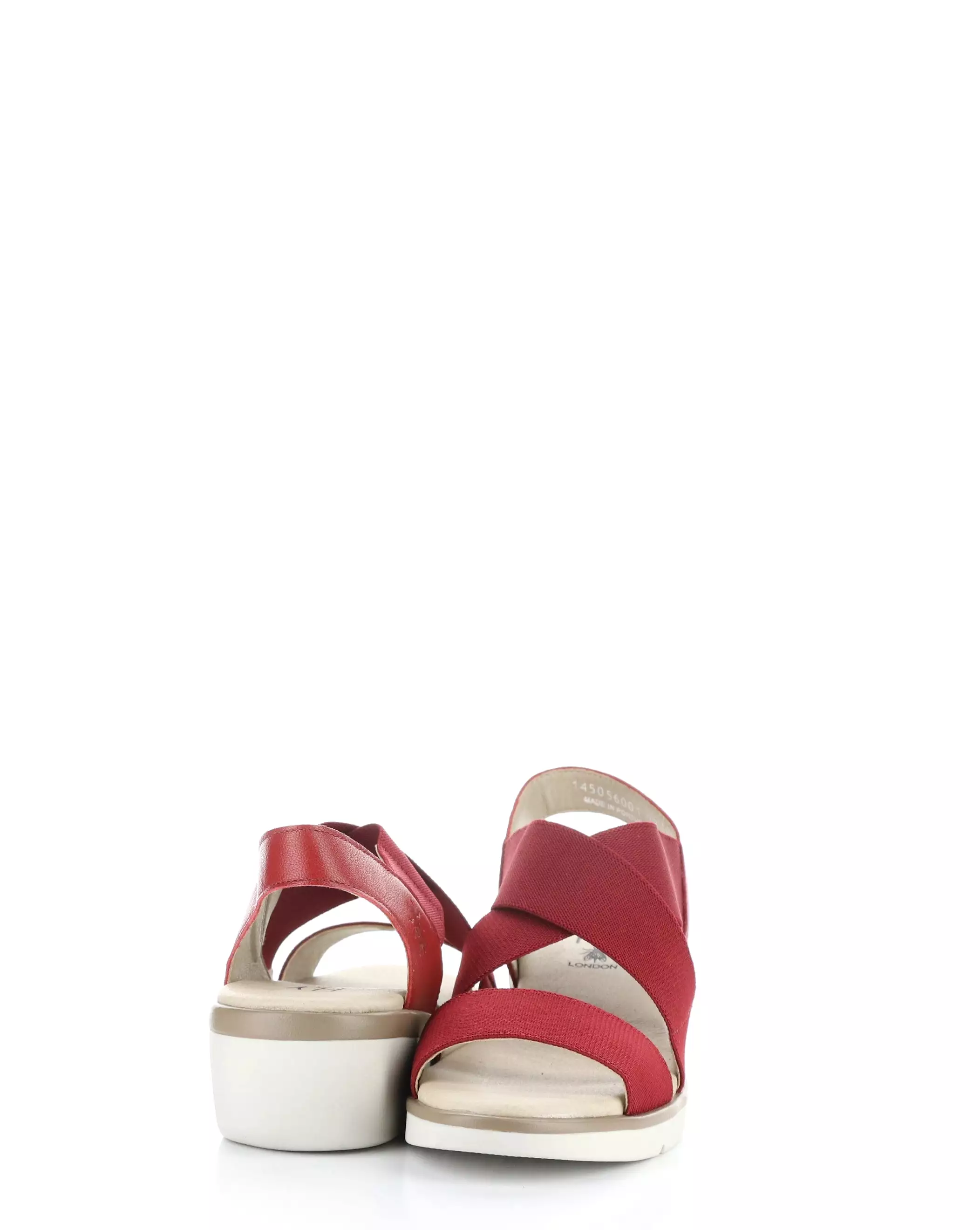 NOLI056FLY 001 LIPSTICK RED Elasticated Sandals