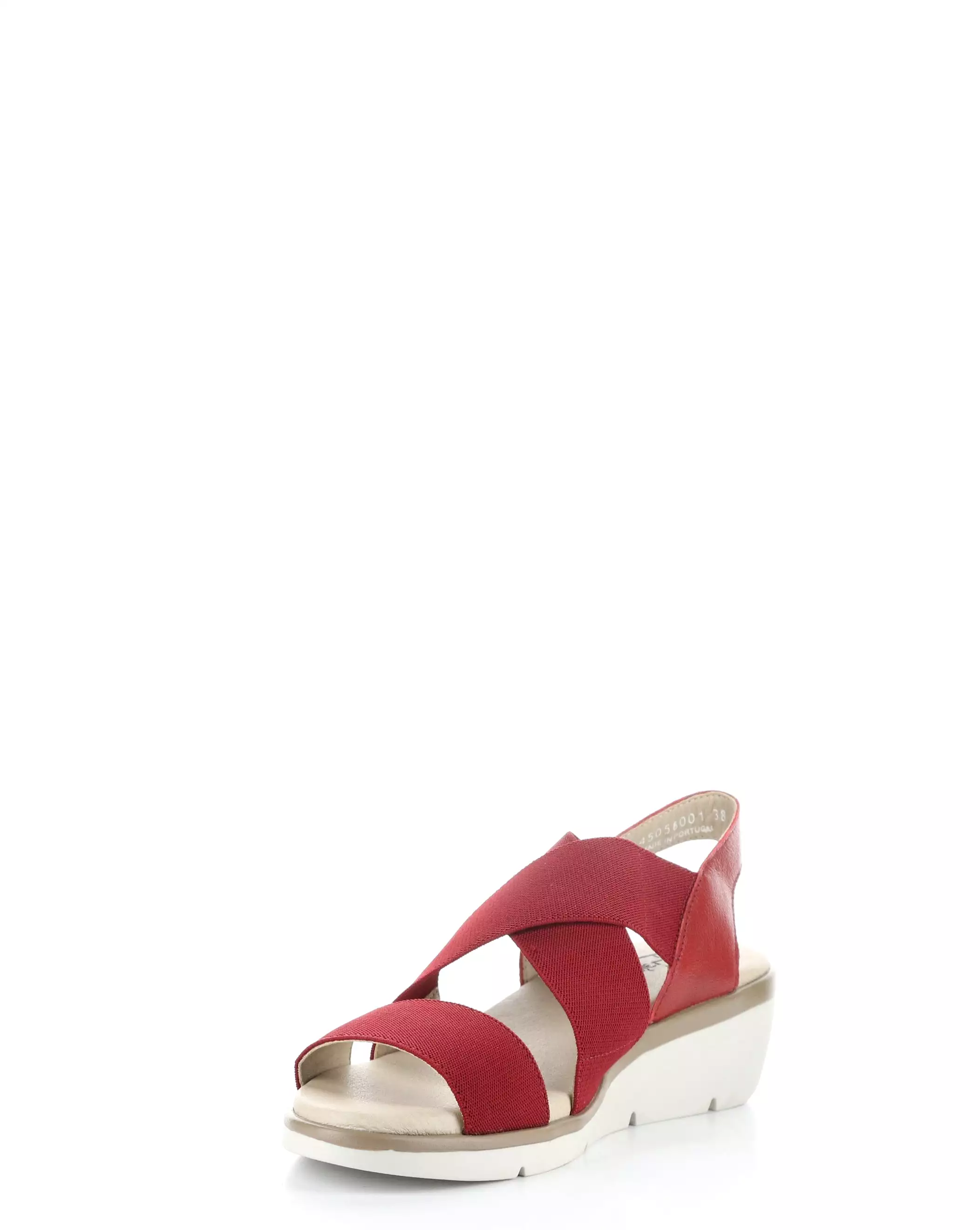 NOLI056FLY 001 LIPSTICK RED Elasticated Sandals