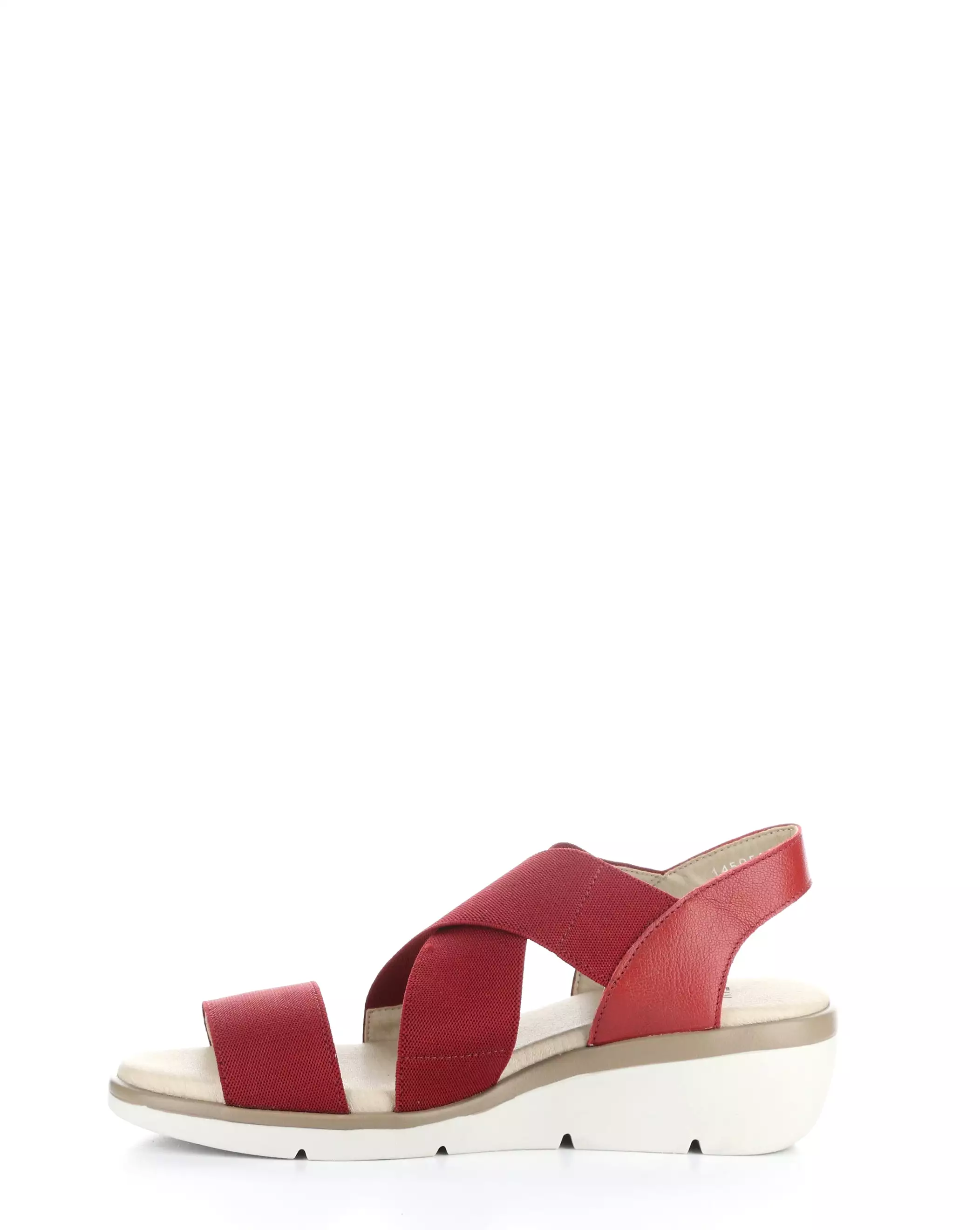 NOLI056FLY 001 LIPSTICK RED Elasticated Sandals