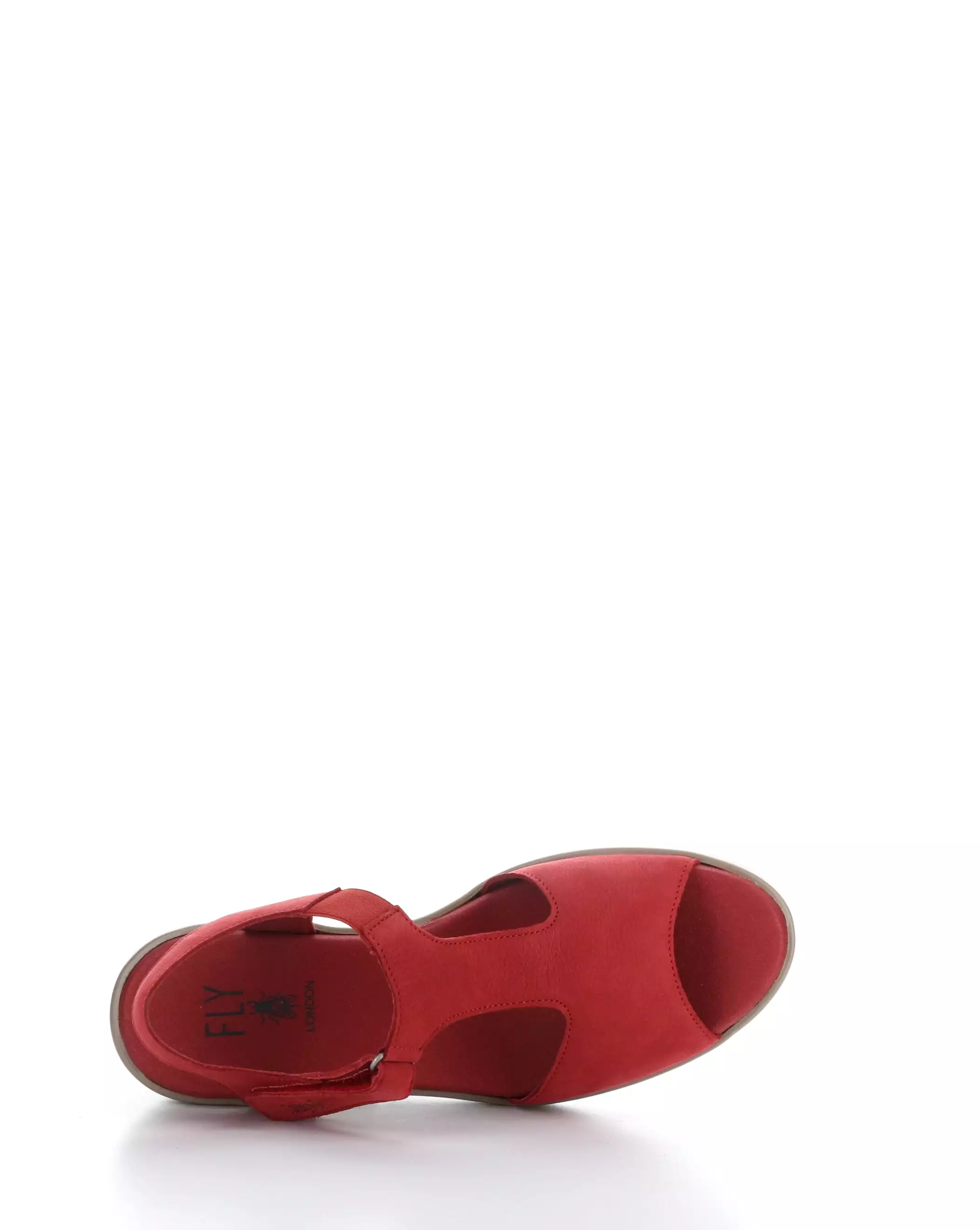 NOVA932FLY 003 LIPSTICK RED Velcro Sandals