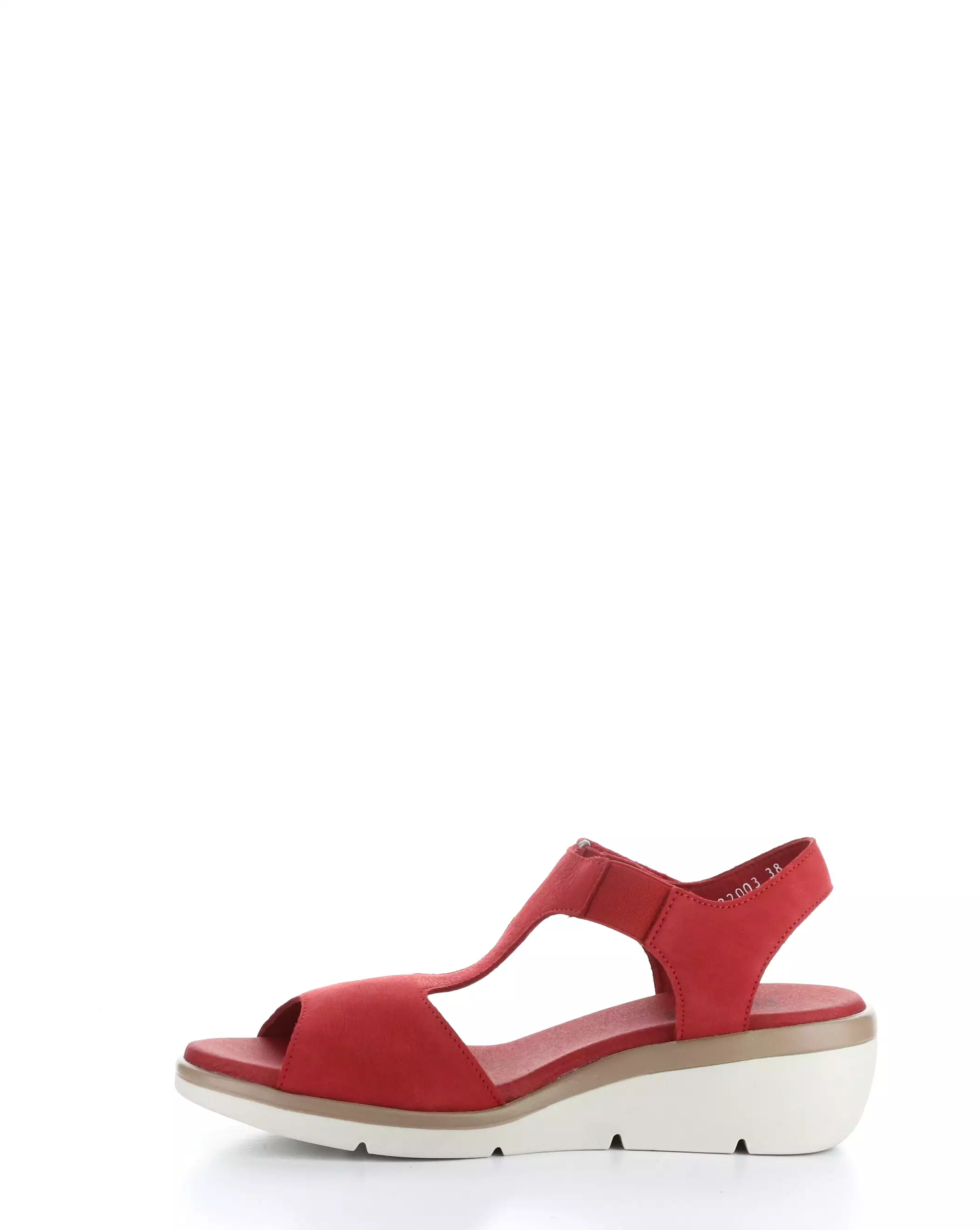 NOVA932FLY 003 LIPSTICK RED Velcro Sandals