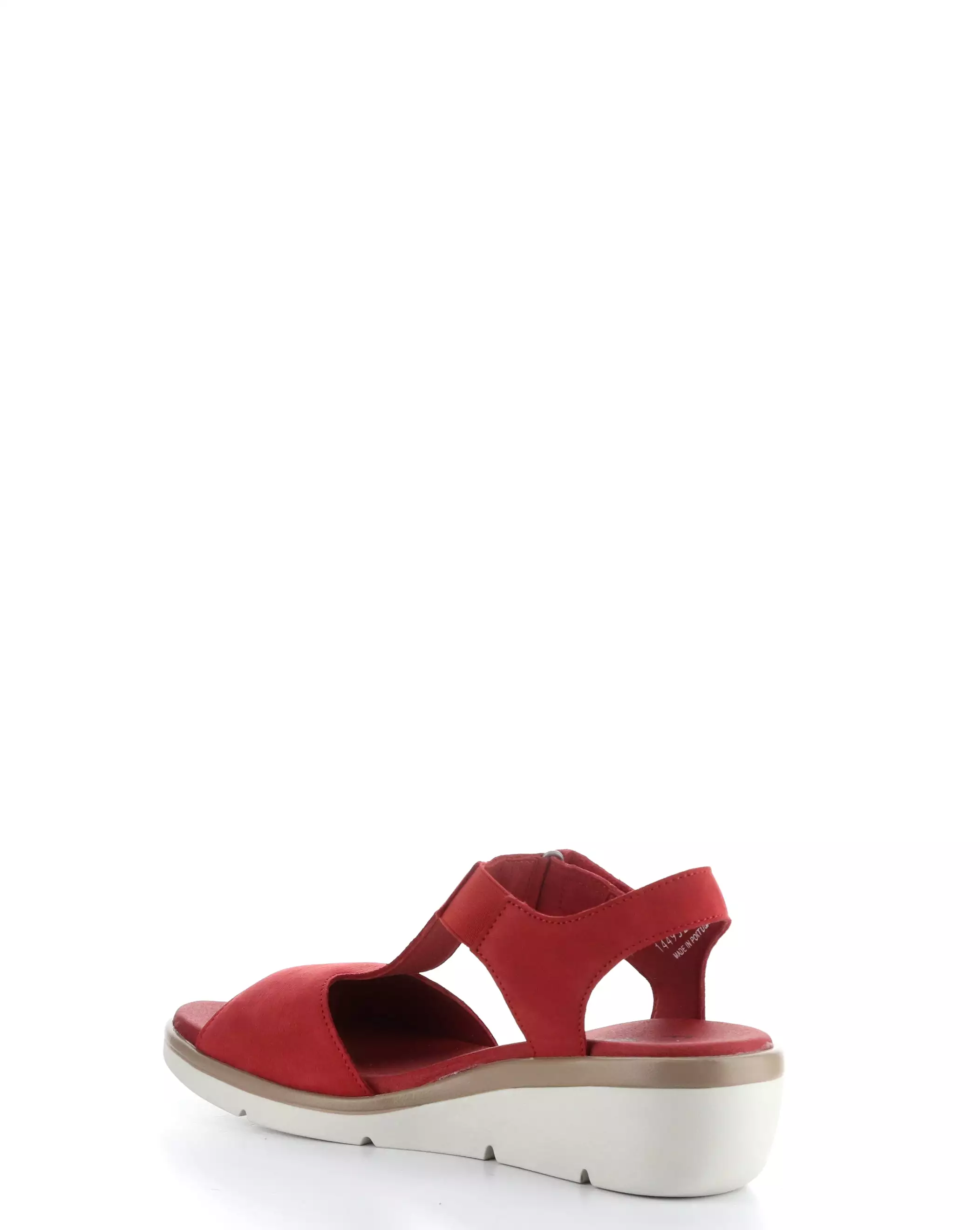 NOVA932FLY 003 LIPSTICK RED Velcro Sandals