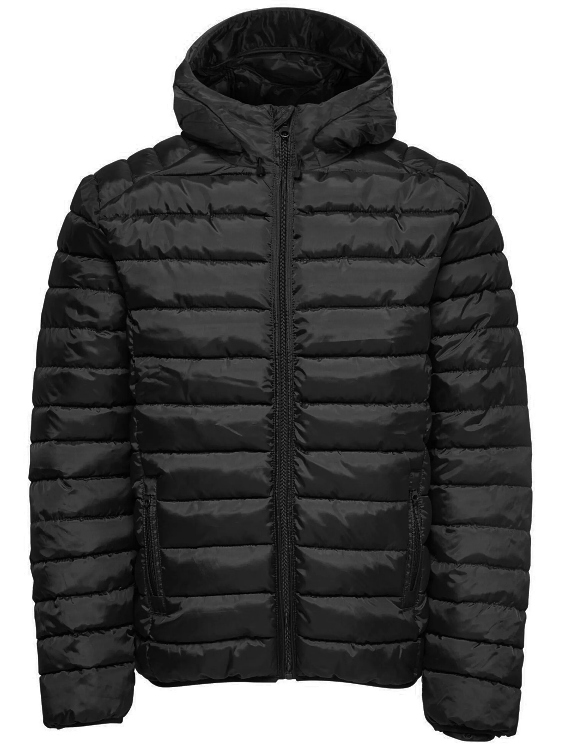 Only & Sons Liner Puffer Quilt Jacket Black