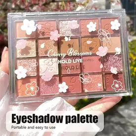 Pearly Floral Glitter Eyeshadow Palette - Kimi