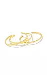 Quinn Cuff Bracelet Set of 3 Gold