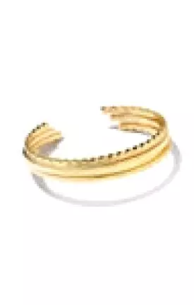 Quinn Cuff Bracelet Set of 3 Gold