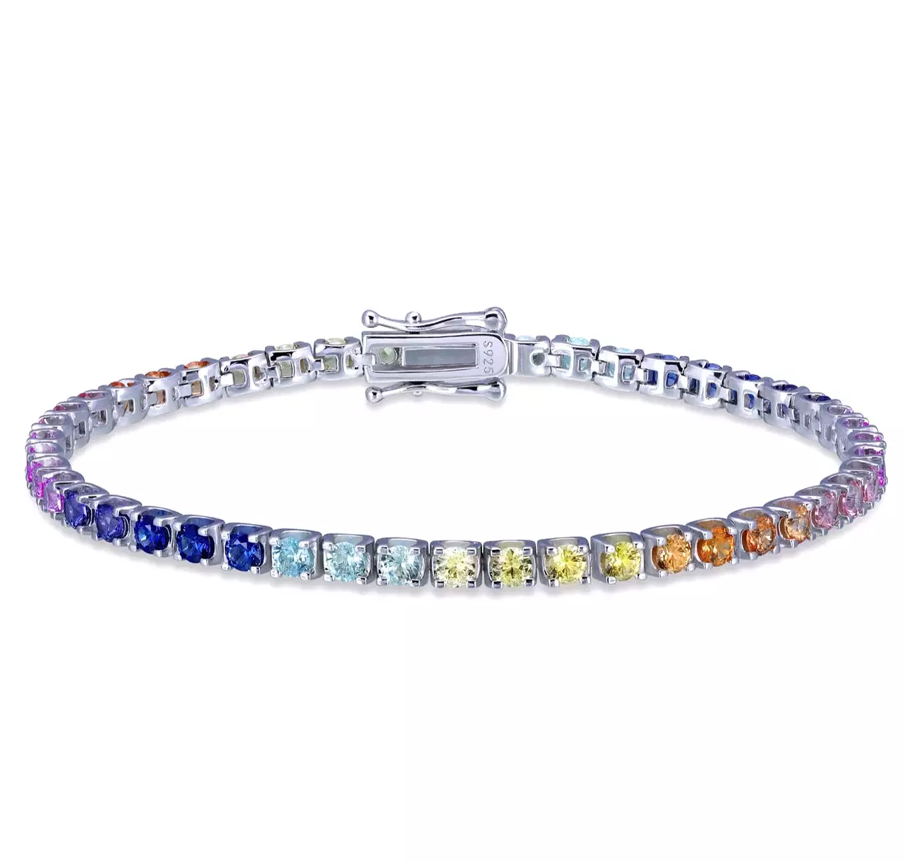 Rainbow Tennis Bracelet