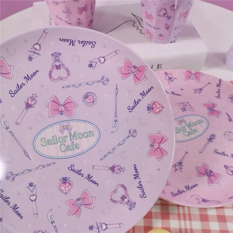 sailormoon cafe cup and plates limited edition