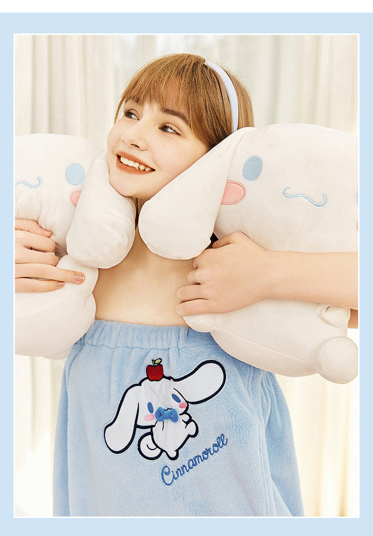 Sanrio collaboration cinnamoroll shower towel set