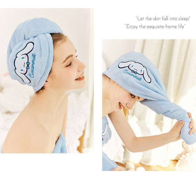 Sanrio collaboration cinnamoroll shower towel set