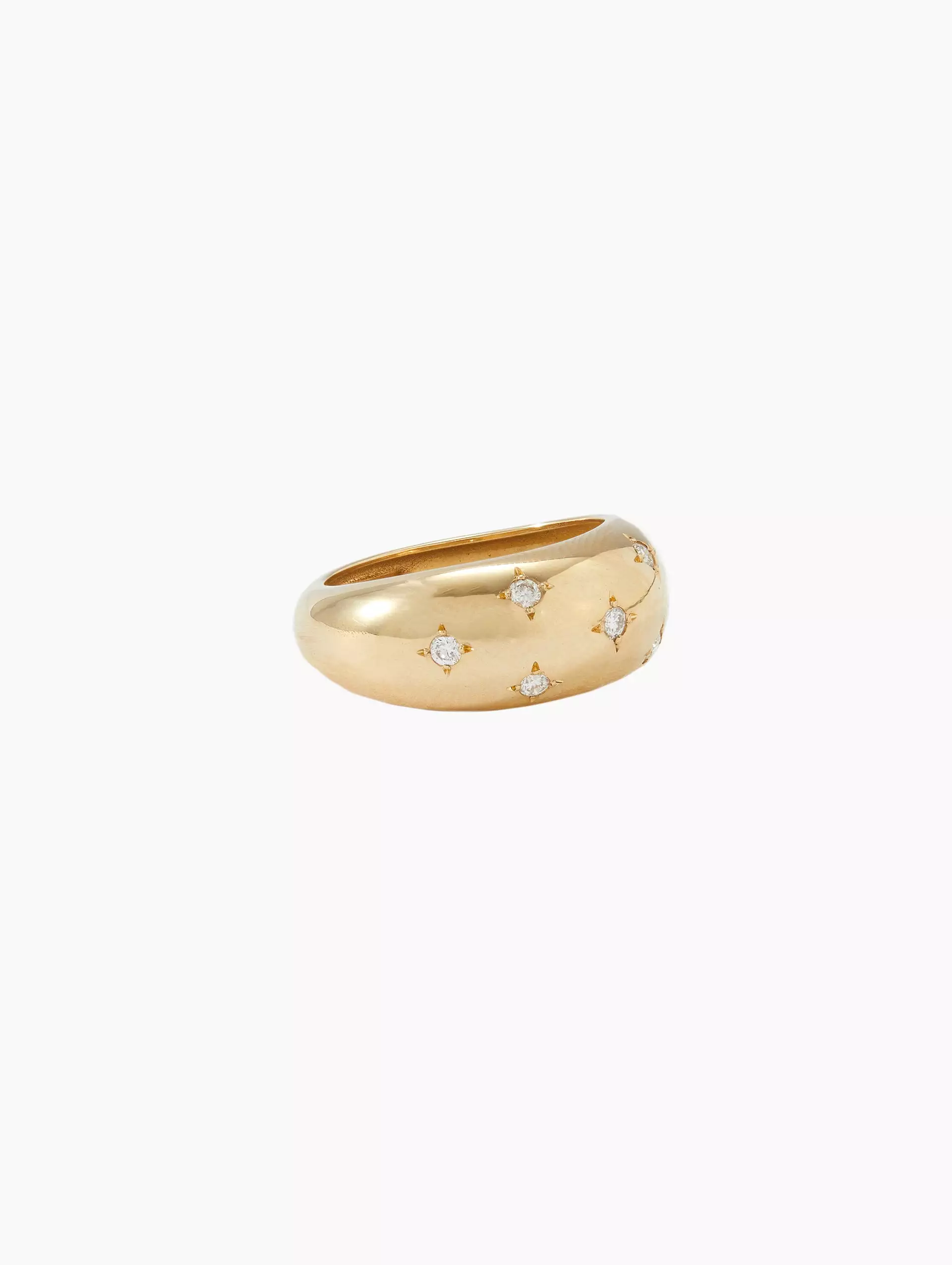 Scattered Star Set Diamonds Medium Aura Ring