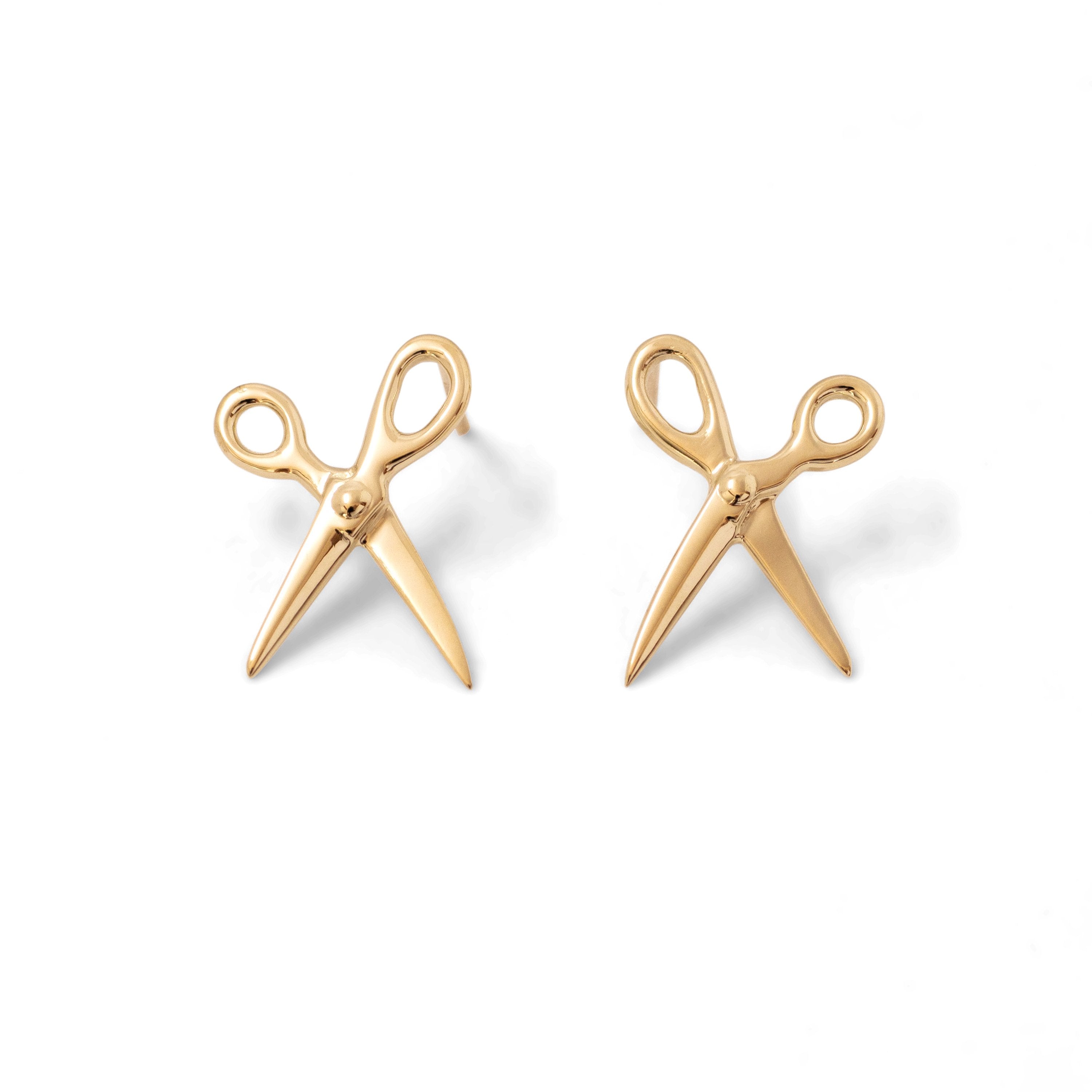 Scissor Earring 14K Yellow Gold