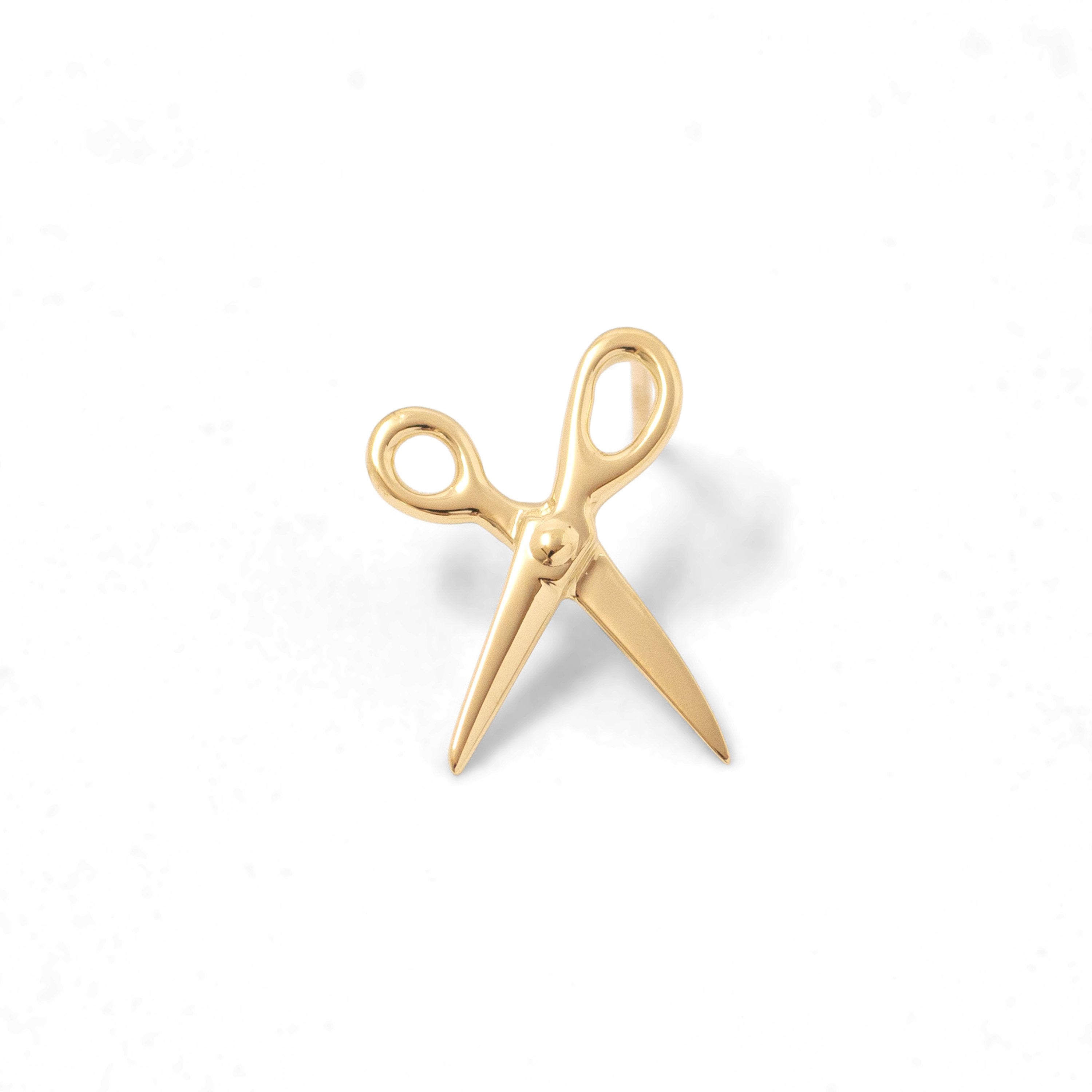 Scissor Earring 14K Yellow Gold