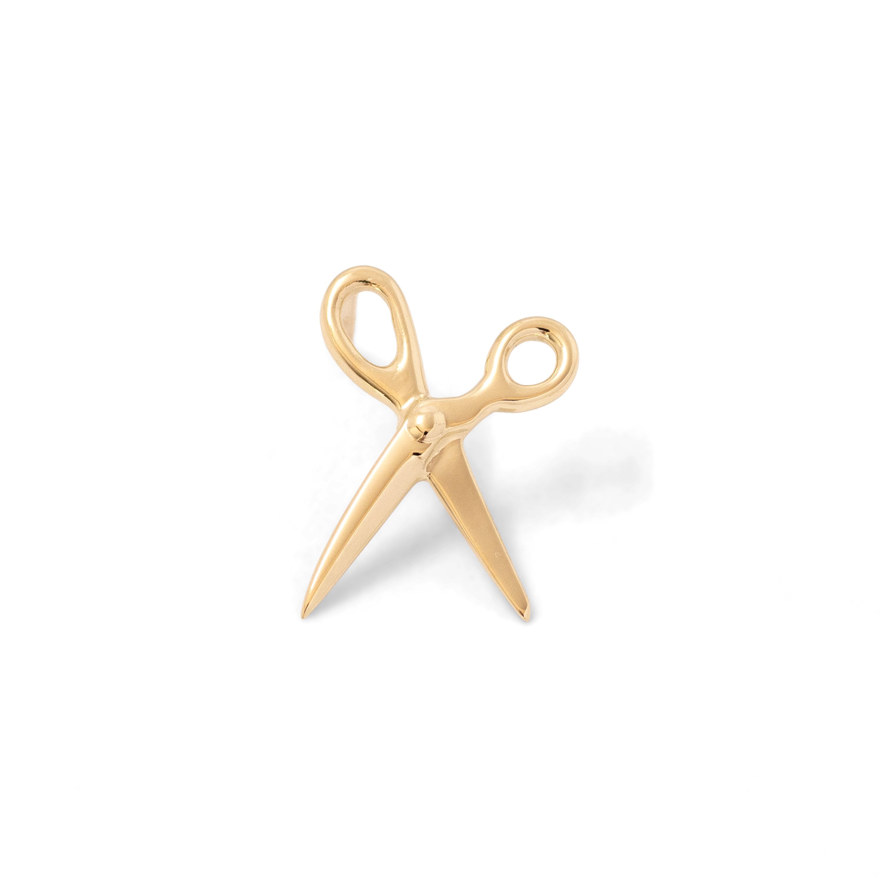 Scissor Earring 14K Yellow Gold