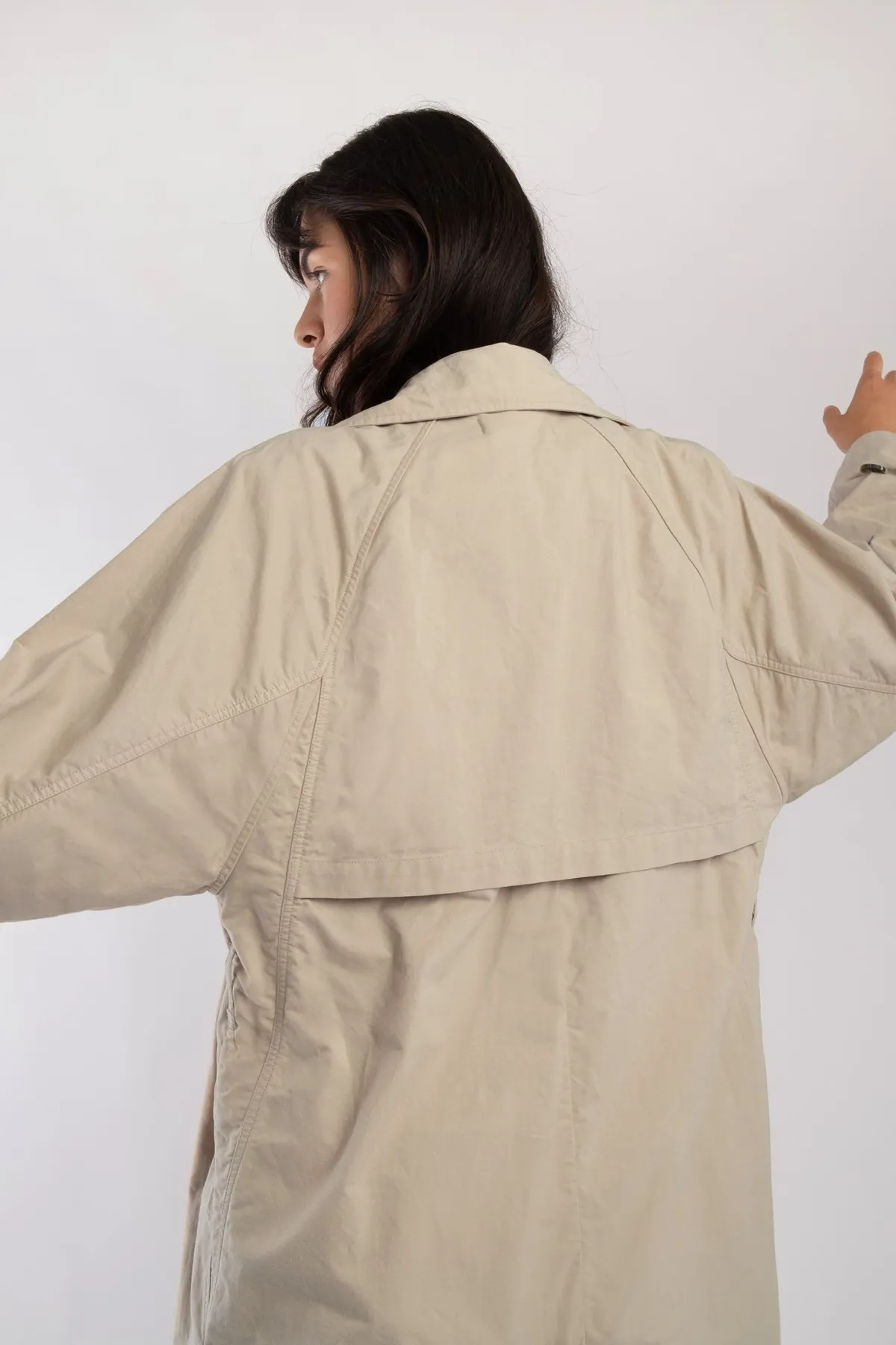 Seamed Trench - Taupe