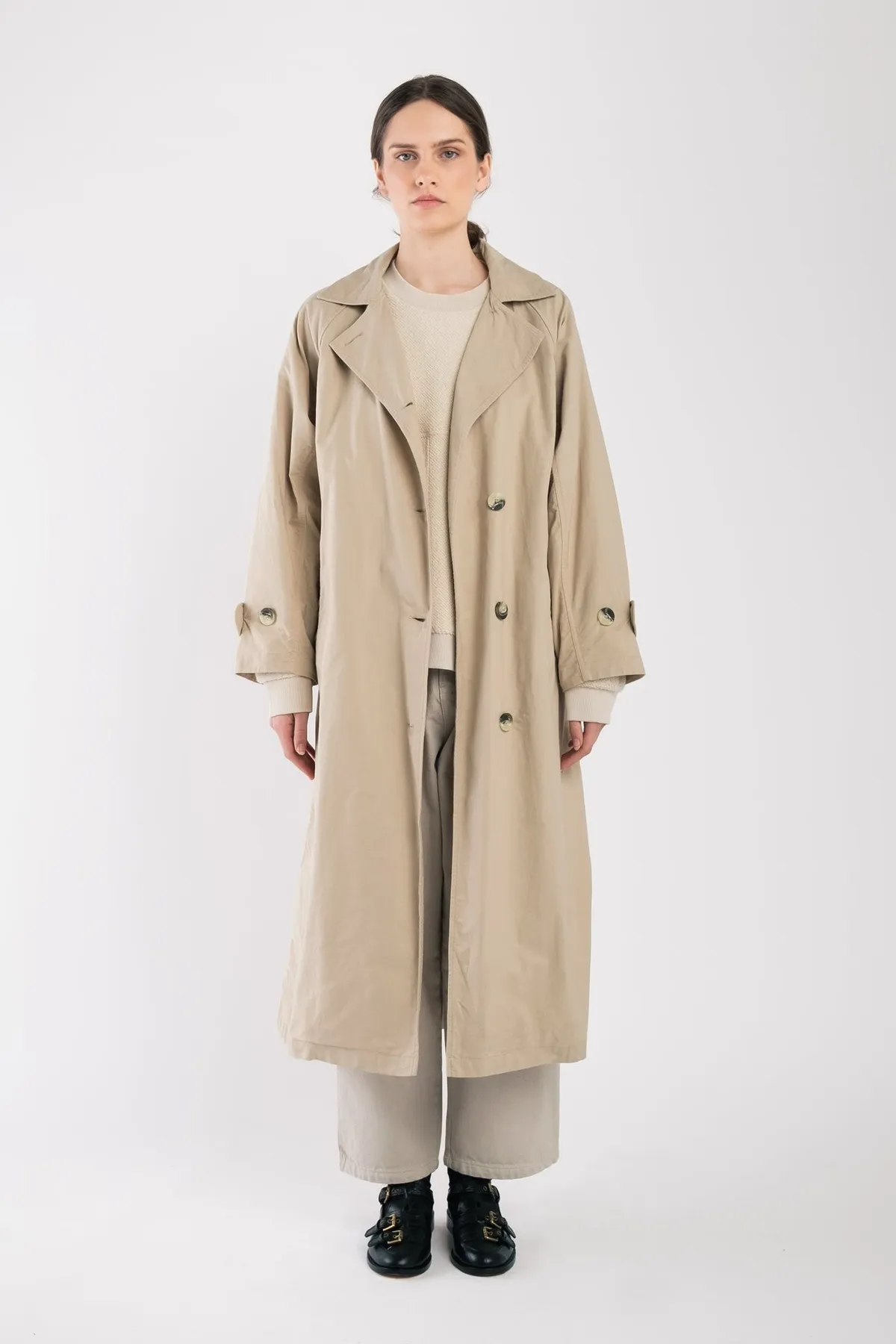 Seamed Trench - Taupe