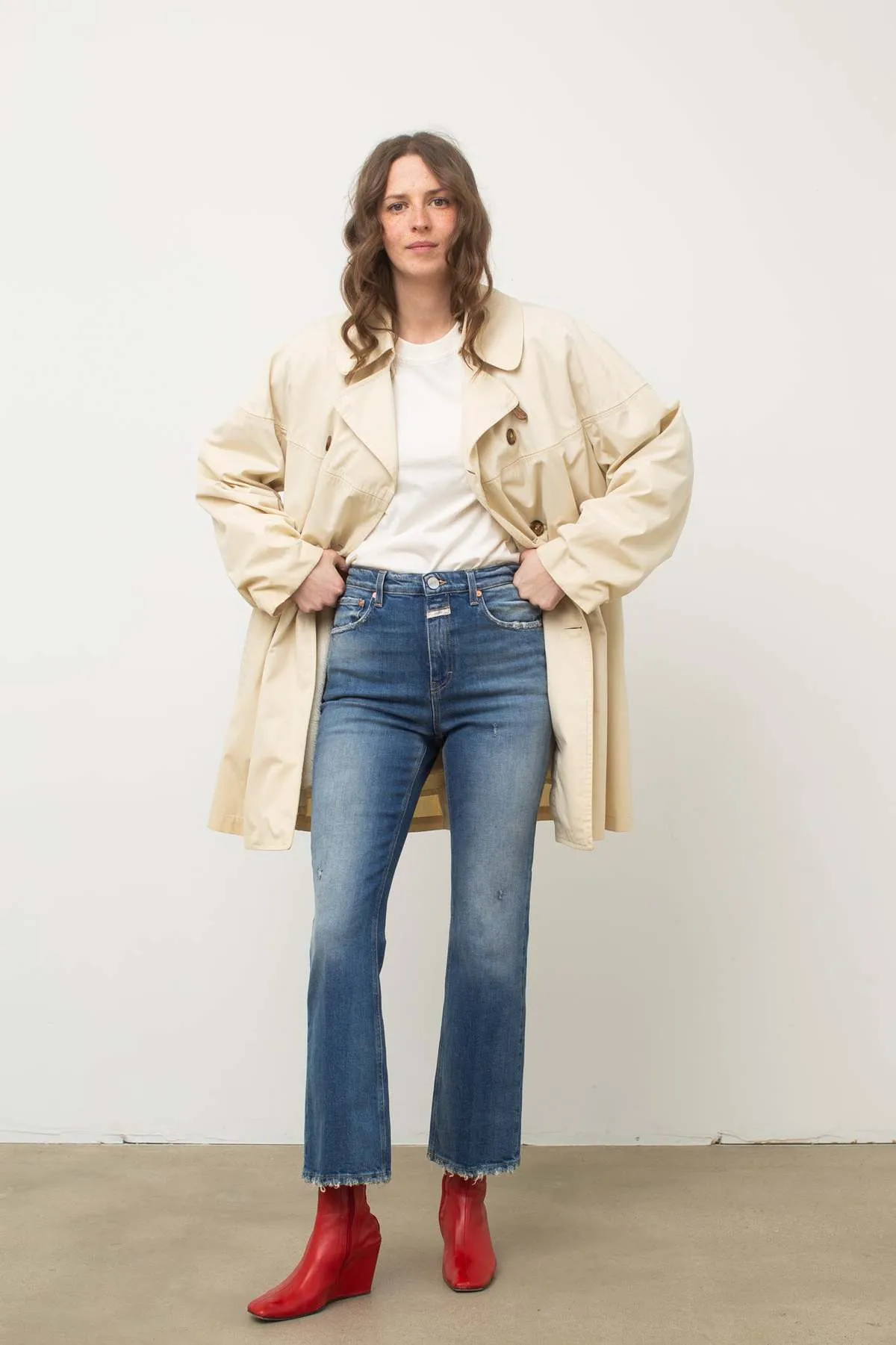 Short Trench - Cream