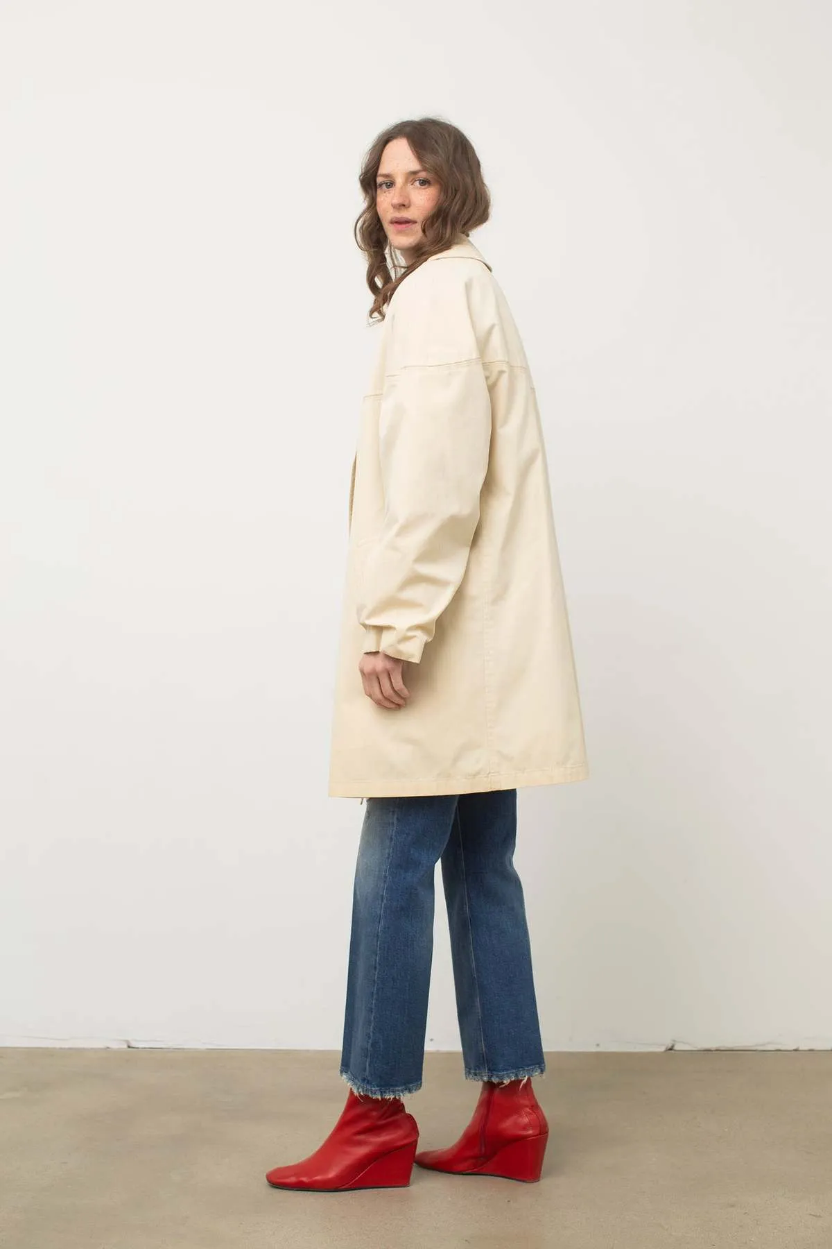 Short Trench - Cream