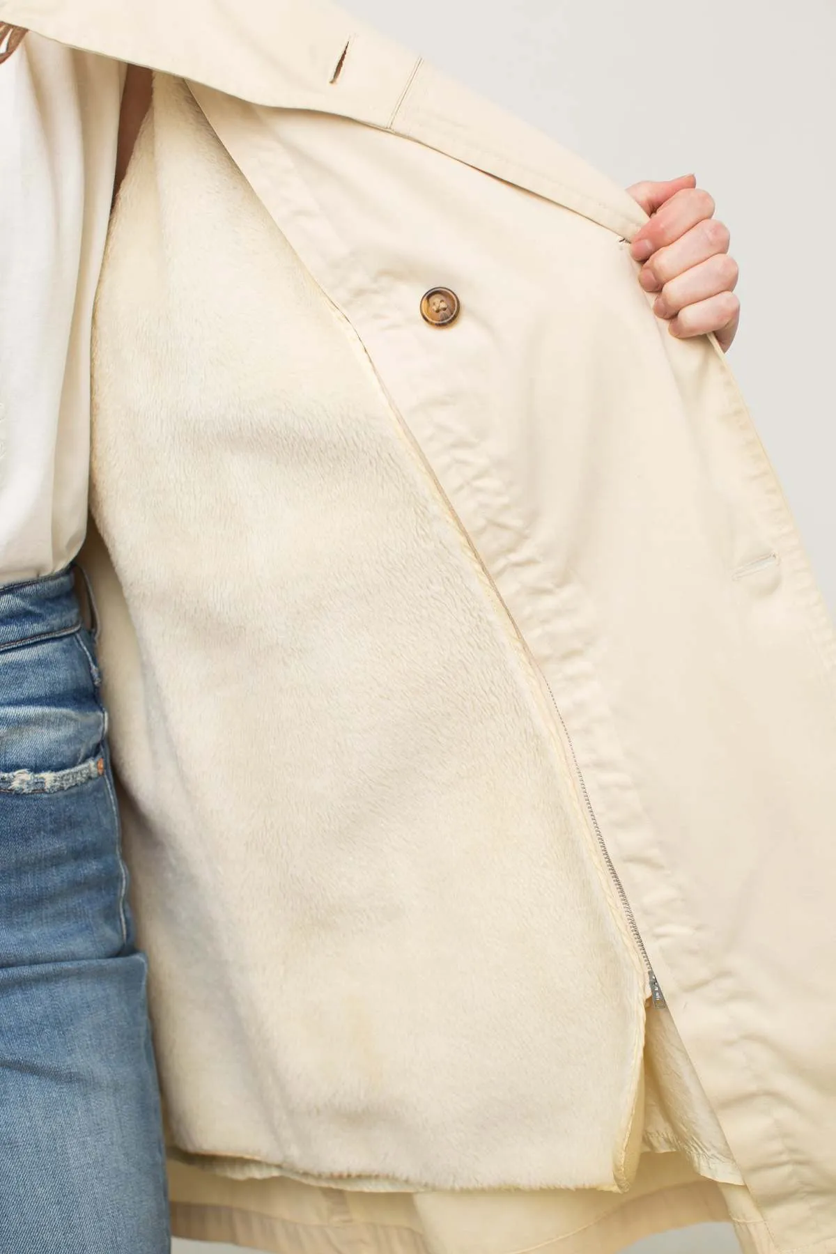 Short Trench - Cream