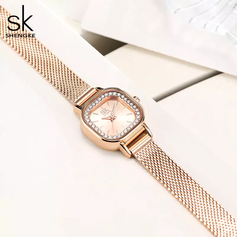 SK Watch and Bracelet Set For Lady