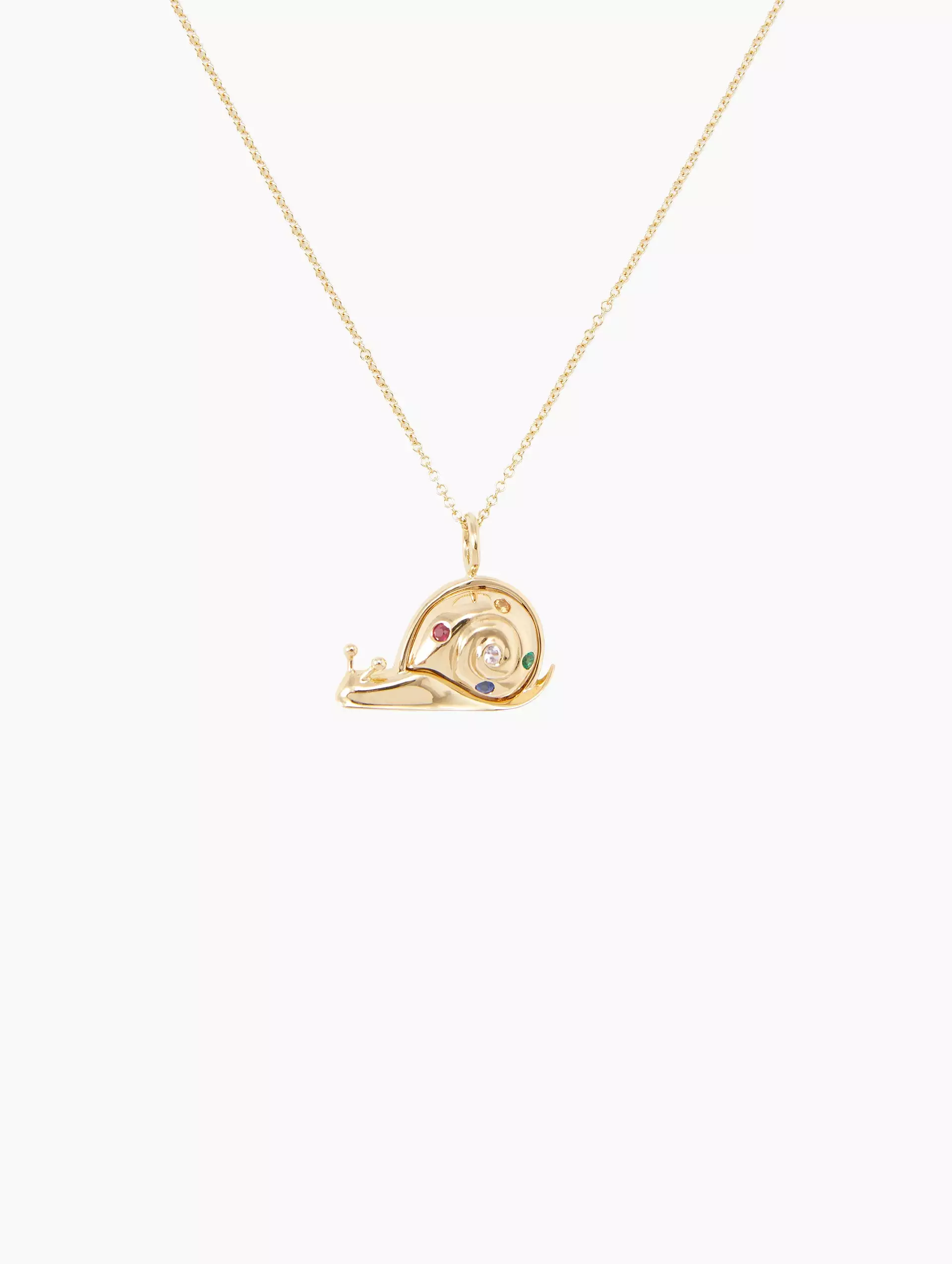 Small Gold Snail Pendant