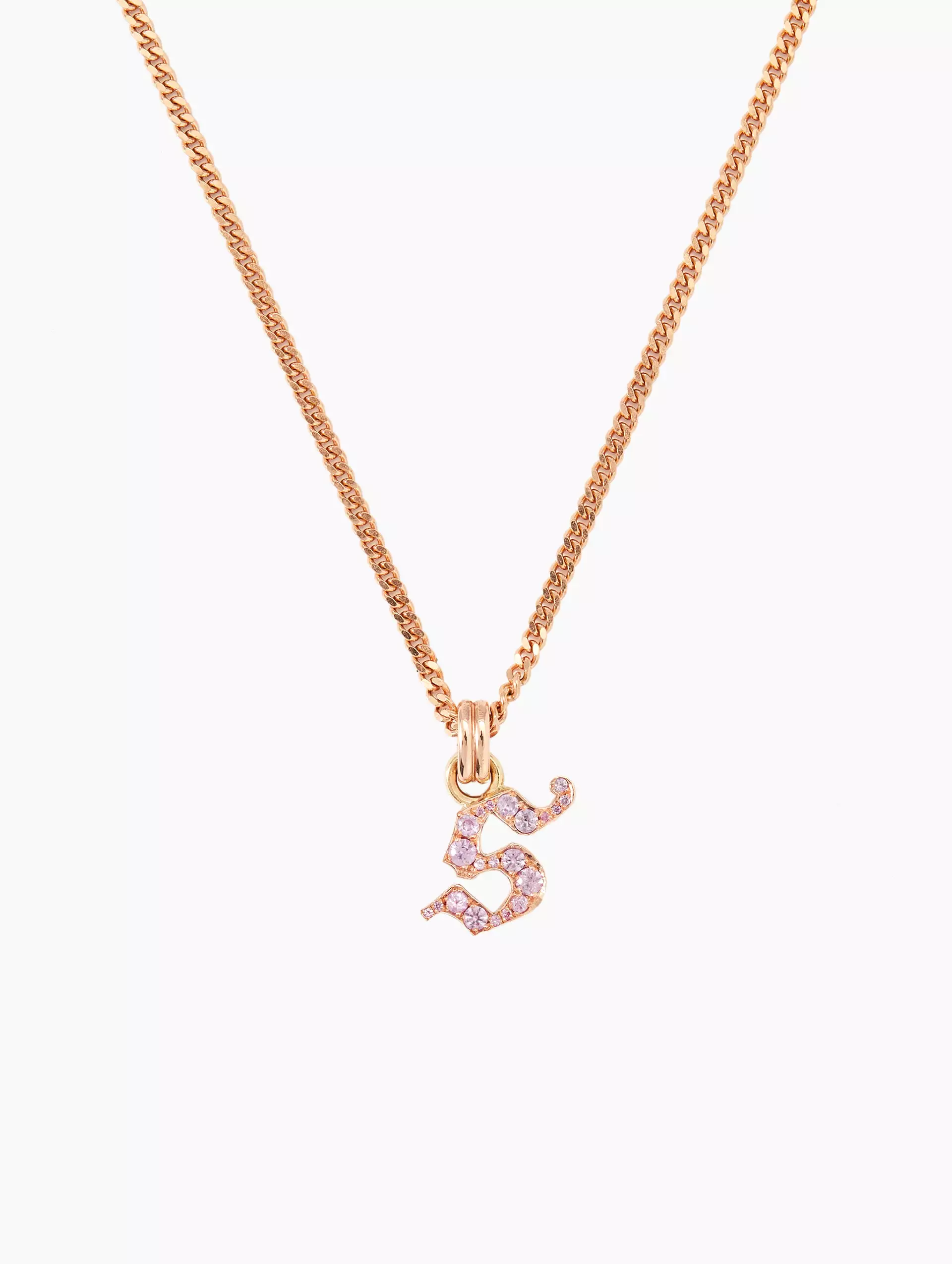 Small Single Intial La Firma Necklace