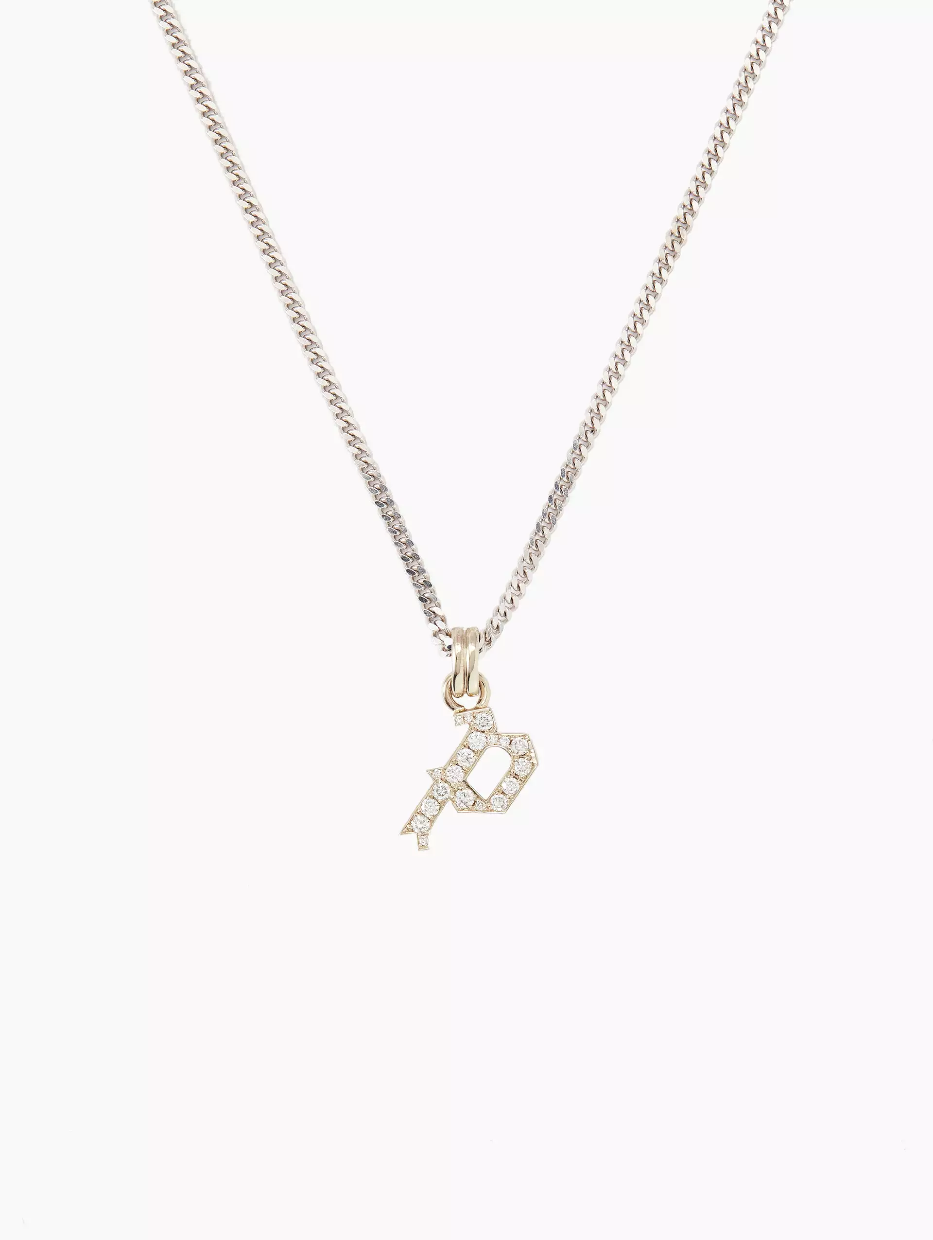 Small Single Intial La Firma Necklace