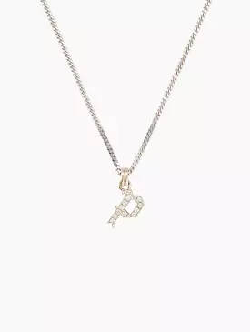 Small Single Intial La Firma Necklace