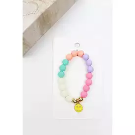 Smile Charm Bead Bracelet