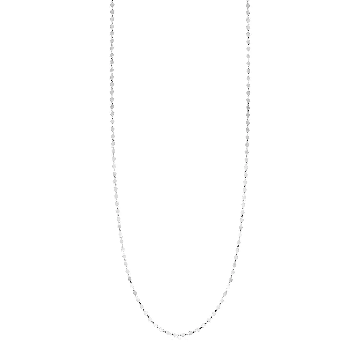 Sterling Silver Mirror Link Necklace