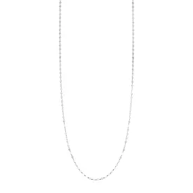 Sterling Silver Mirror Link Necklace