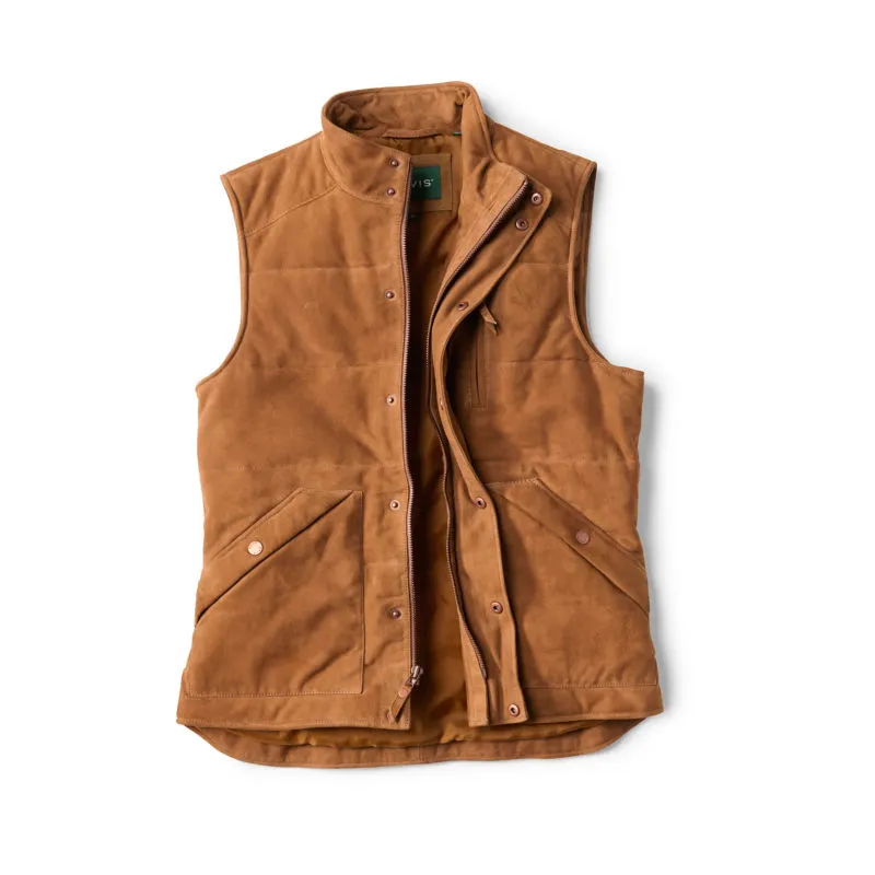 Suede Puffer Vest